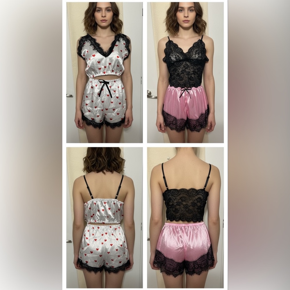 🌹004 COMBO: Sleepwear shorts set size M